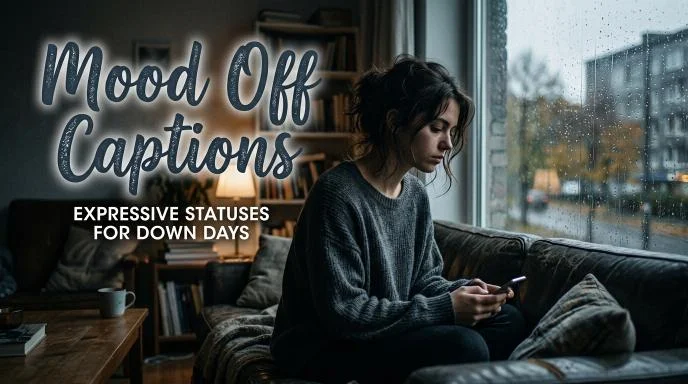 Mood off Captions to Share your Silent Struggles