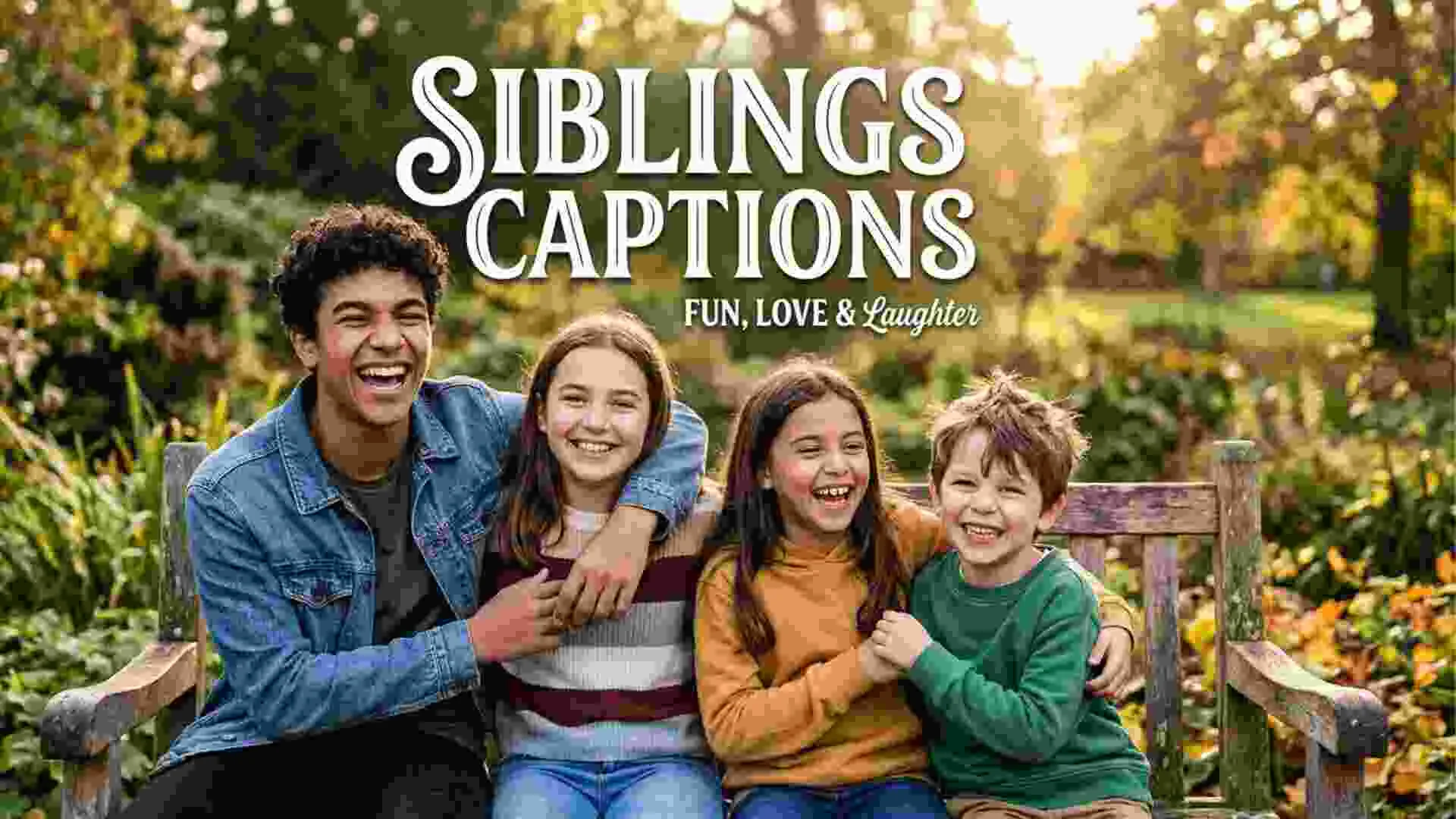 Siblings Captions to Celebrate Lifelong Bond