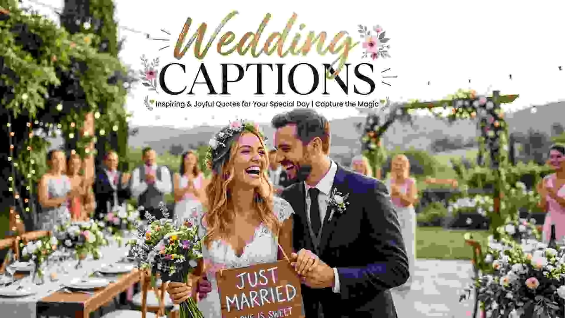 Wedding Captions Celebrate Love Story