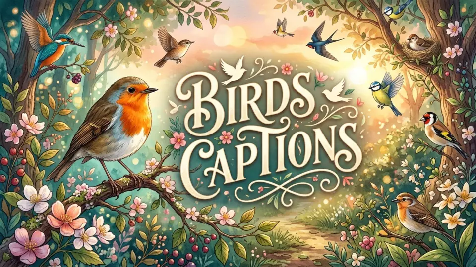 Birds Captions for Every Feathered Moment