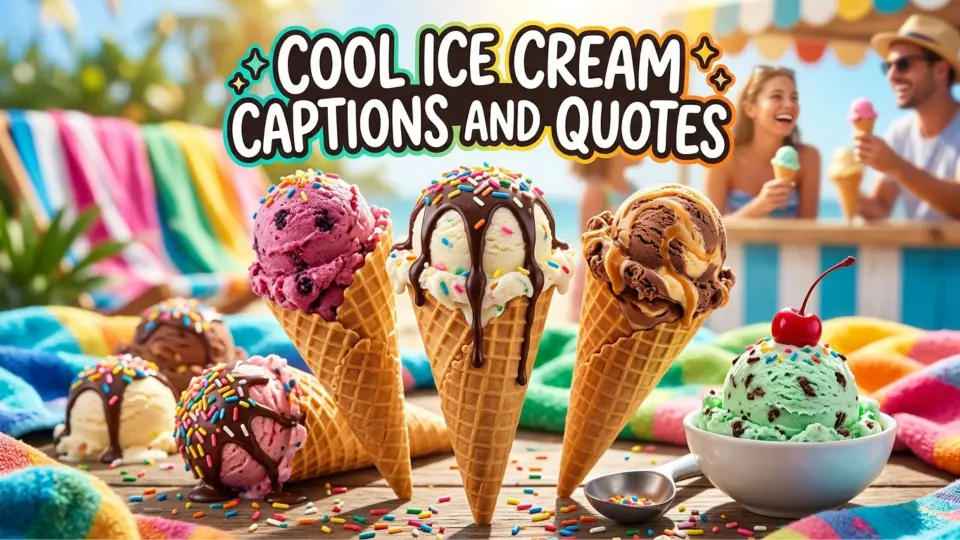 Cool Ice Cream Captions and Quotes