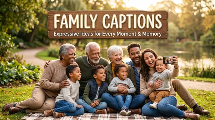 Family Captions to Cherish Beautiful Moments