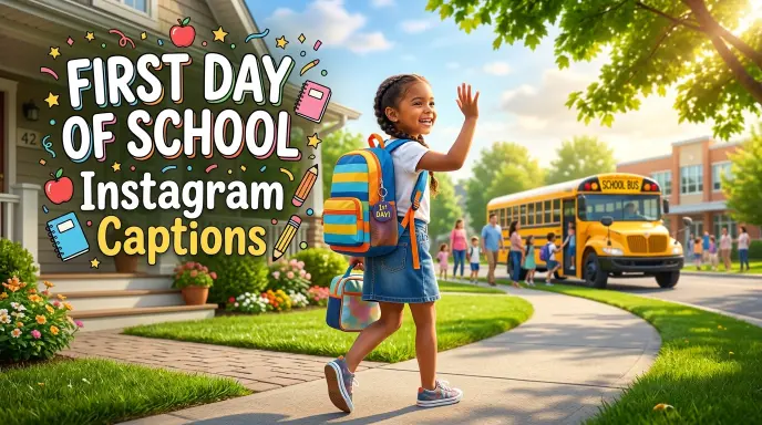 First Day of School Instagram Captions