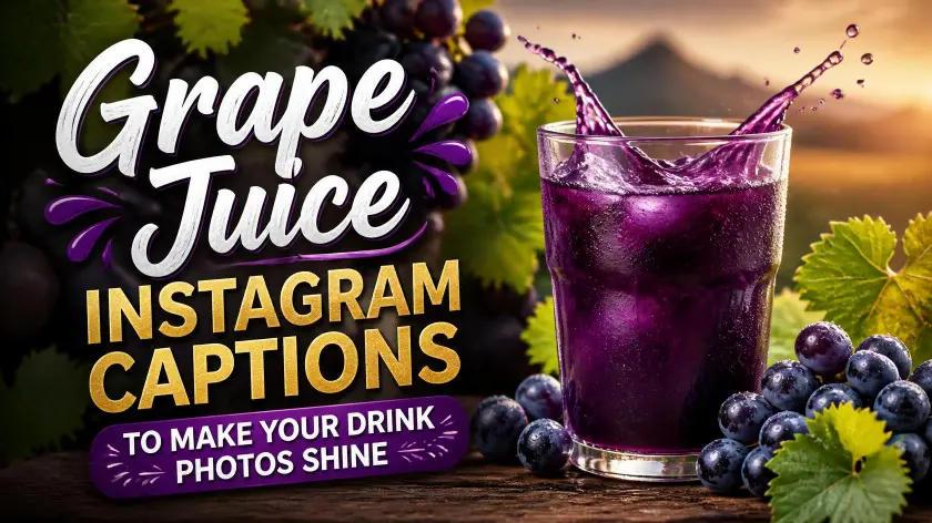 Grape Juice Instagram Captions