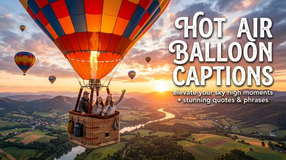 Hot Air Balloon Captions