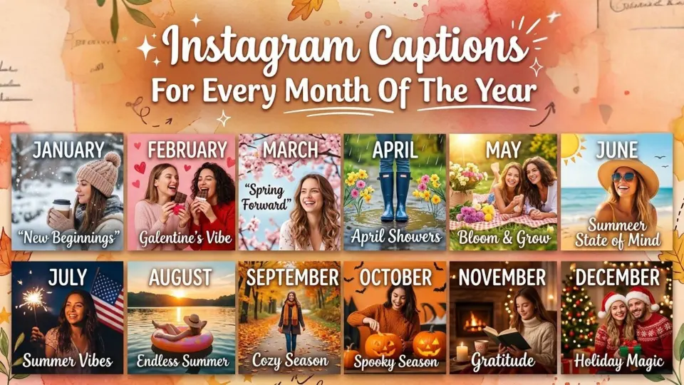 Instagram Captions for Every Month of the Year