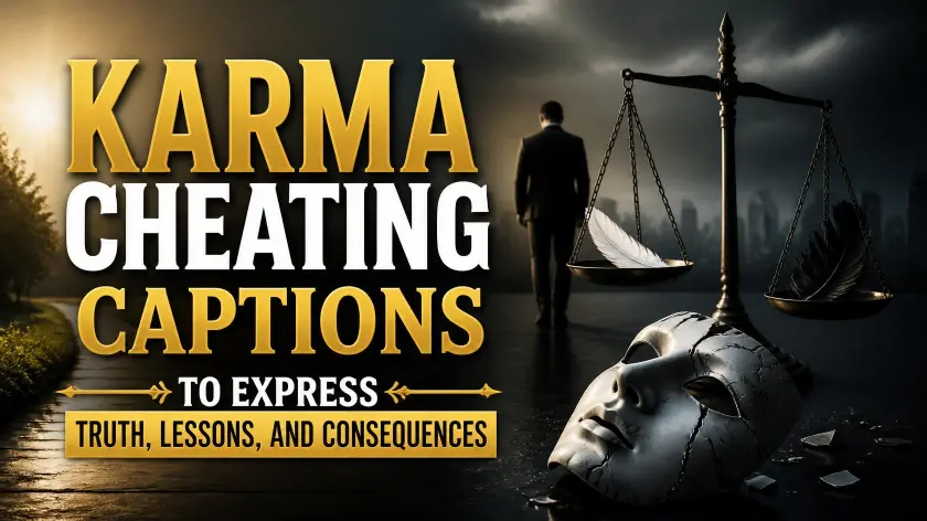 Karma Cheating Captions to Express Lessons