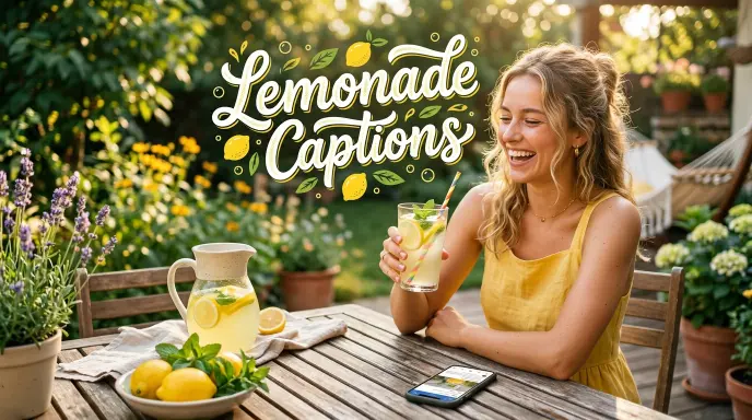 Lemonade Captions to Brighten your Feed