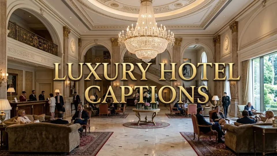 Luxury Hotel Captions
