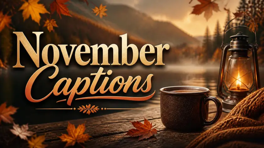 November Captions to Celebrate Autumn Moments