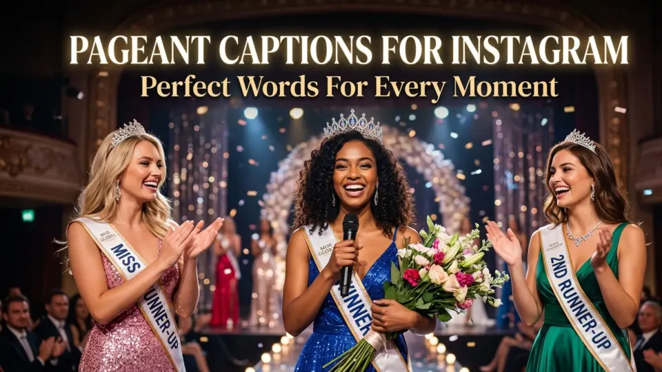 Pegeant Captions for Instagram Words for Every Moment