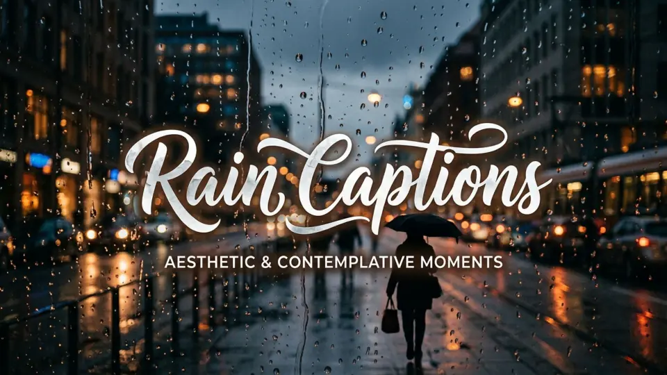 Rain Captions to Celebrate Rainy Moments