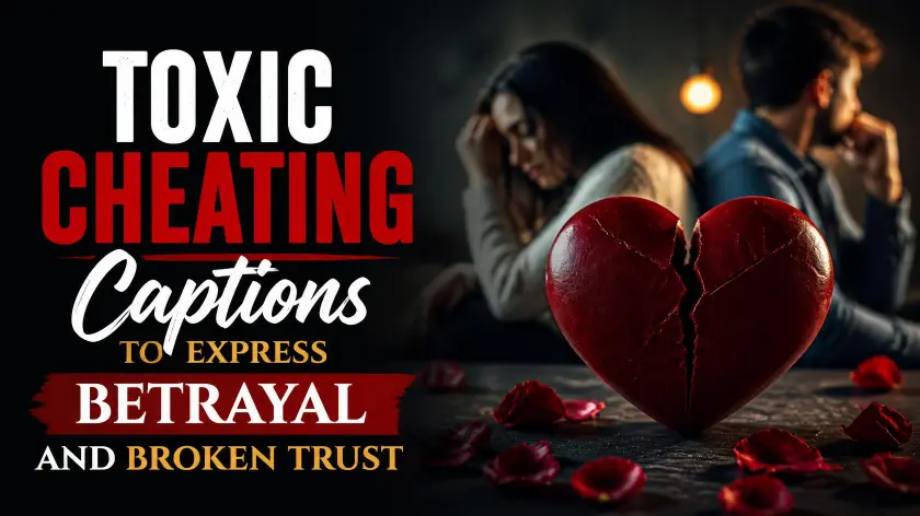 Toxic Cheating Captions to Express Betrayal