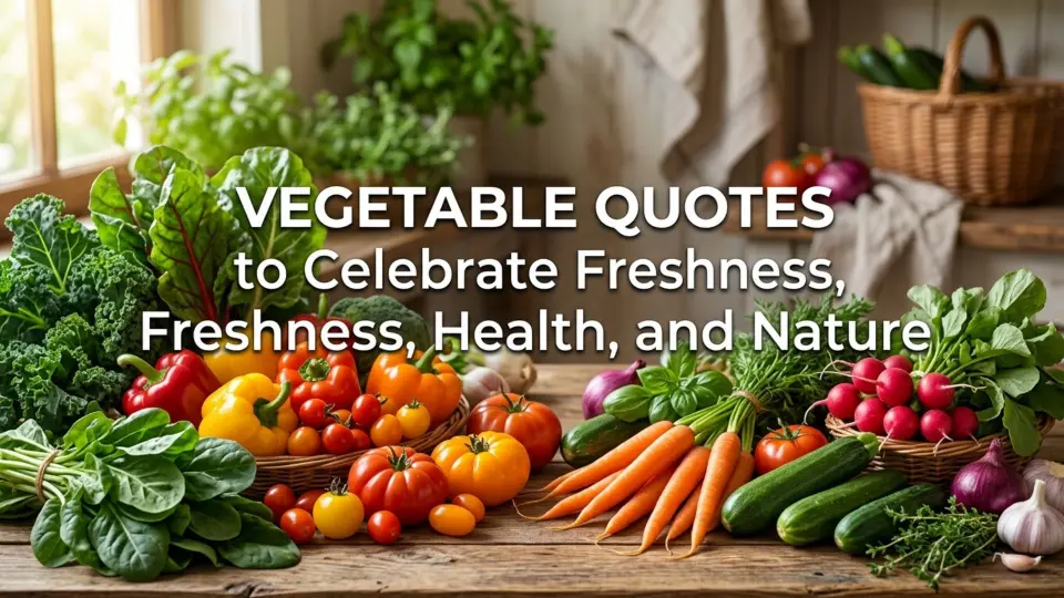 Vegetable Quotes to Celebrate Freshness, and Nature
